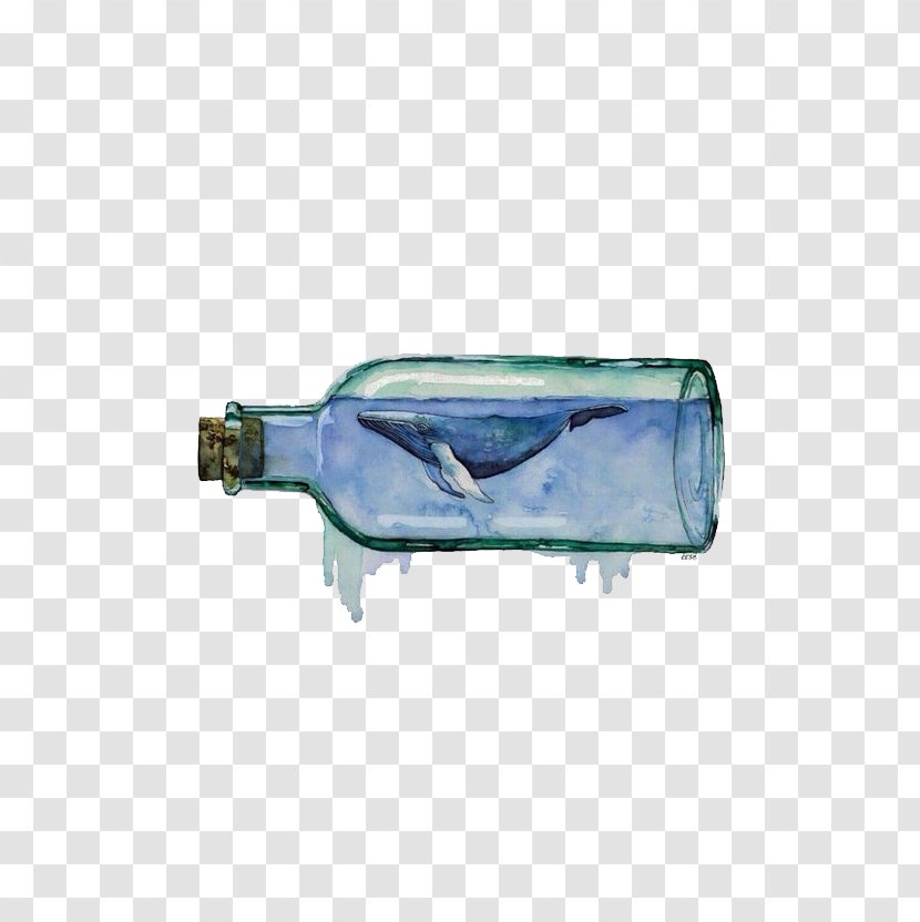Paper Watercolor Painting Printing Printmaking - Whale - Bottle Dolphin Transparent PNG