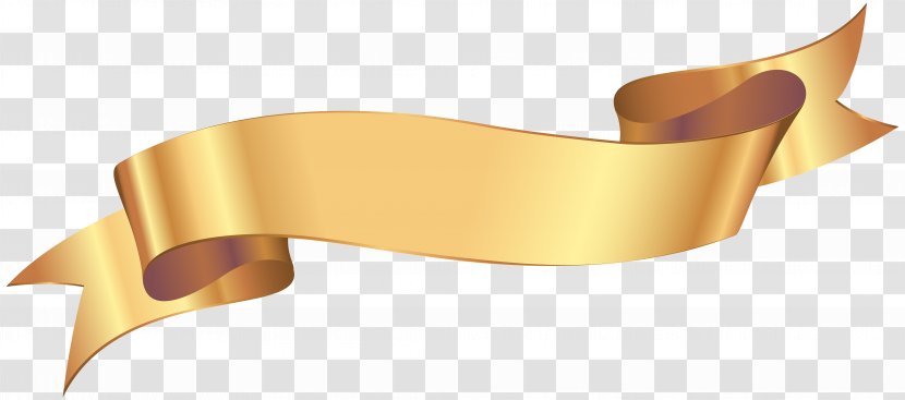 Drawing - GOLD BANNER Transparent PNG