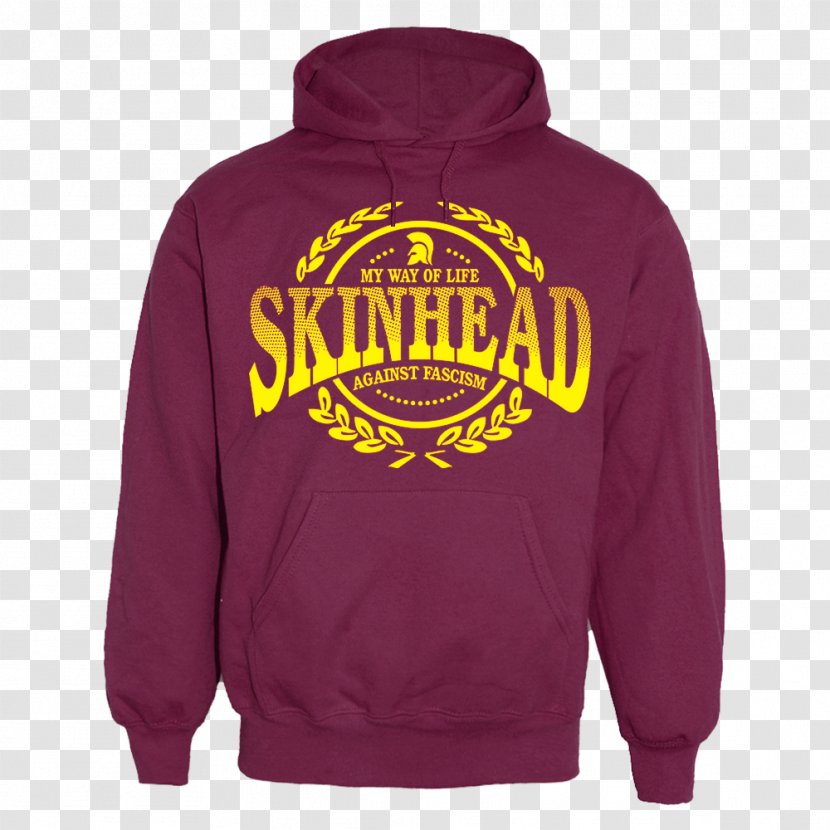Hoodie Skinheads Against Racial Prejudice Fascism Sweater - Logo - Kangaroo Material Transparent PNG