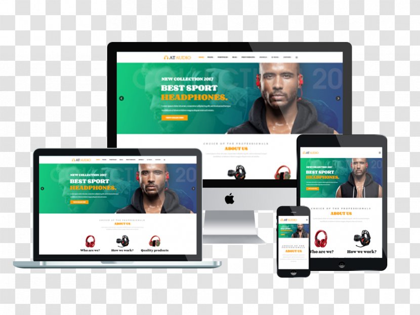 Responsive Web Design Development WordPress Template System Transparent PNG