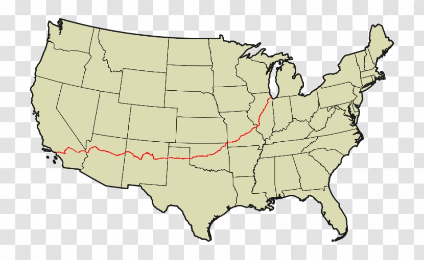 U.S. Route 66 Great Lakes Lake Champlain Drainage Basin Capitol Reef National Park - Contiguous United States - Countdown 5 Days Creative Map Transparent PNG