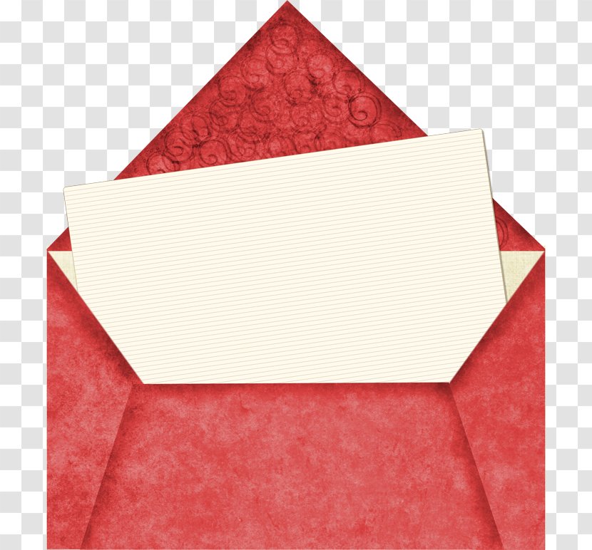 Paper Letter Envelope - Papel De Carta - Red Envelopes Transparent PNG