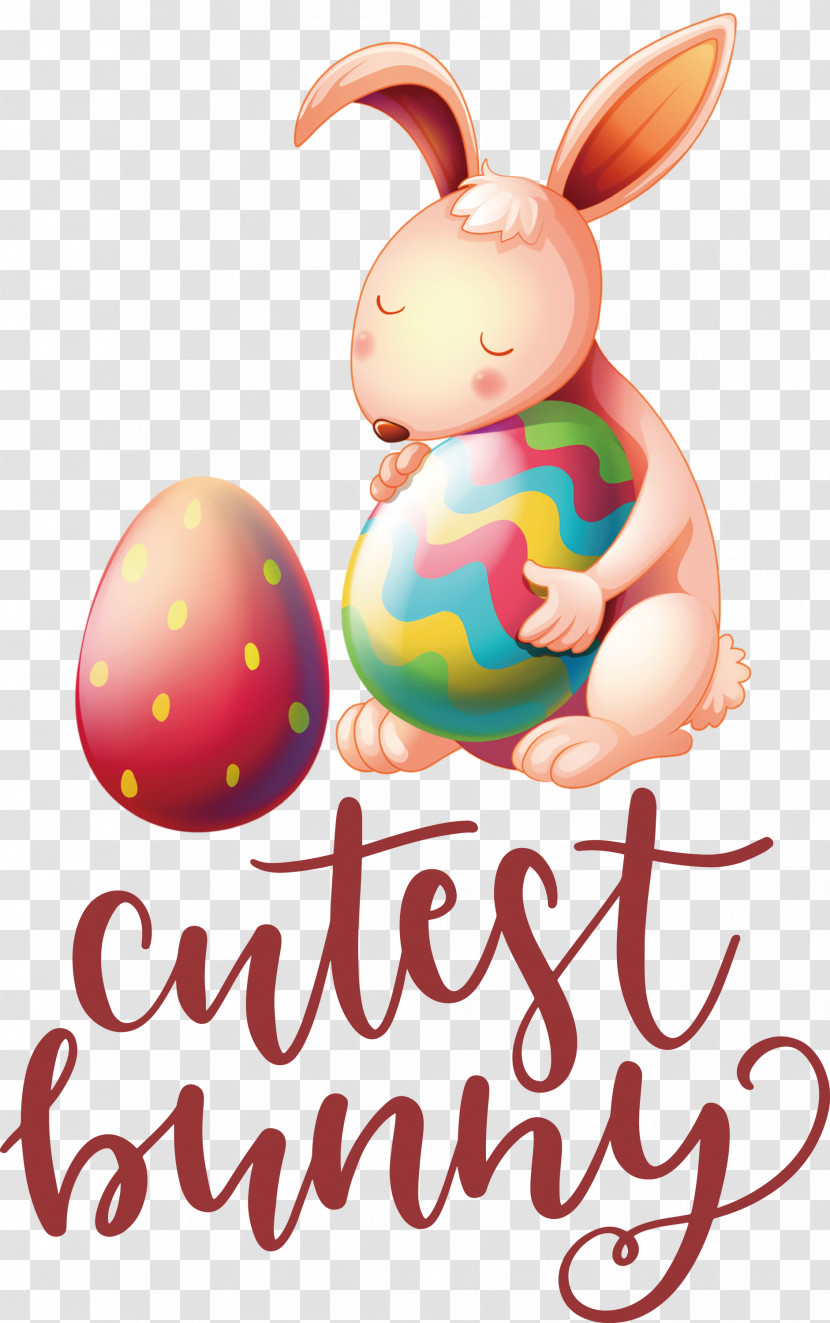 Cutest Bunny Happy Easter Easter Day Transparent PNG