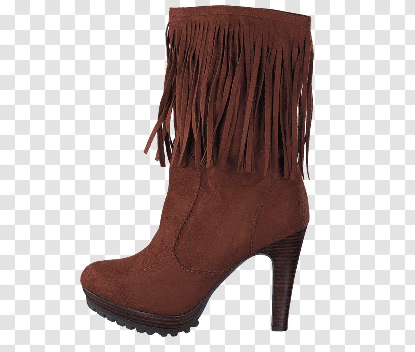 Boot Suede Brown Fringe Leather - Sales - Continental Transparent PNG