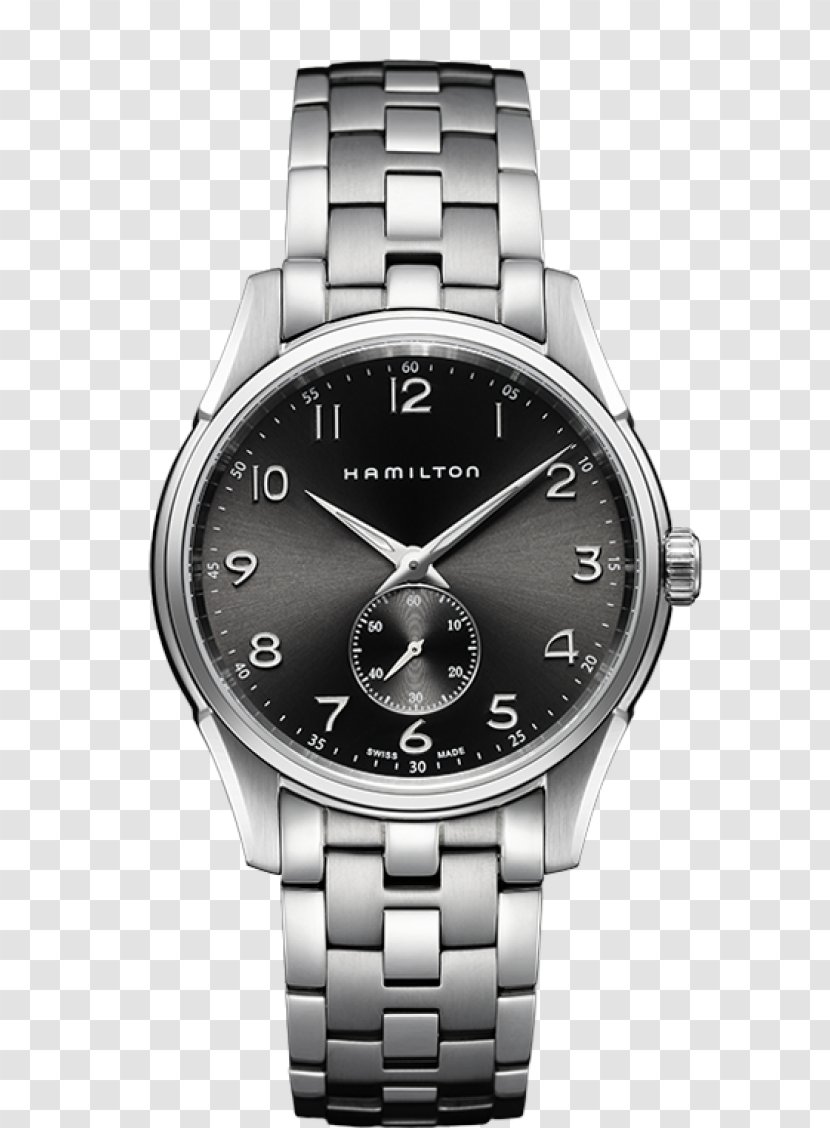Hamilton Watch Company Strap Quartz Clock - Silver Black Male Transparent PNG