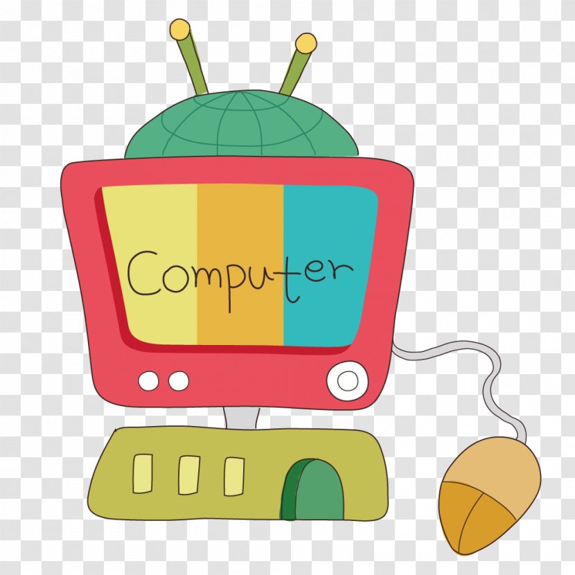 Computer Cartoon - Drawing Transparent PNG