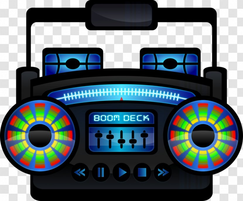 1980s Boombox Compact Cassette Clip Art - Scalable Vector Graphics - Pictures Transparent PNG