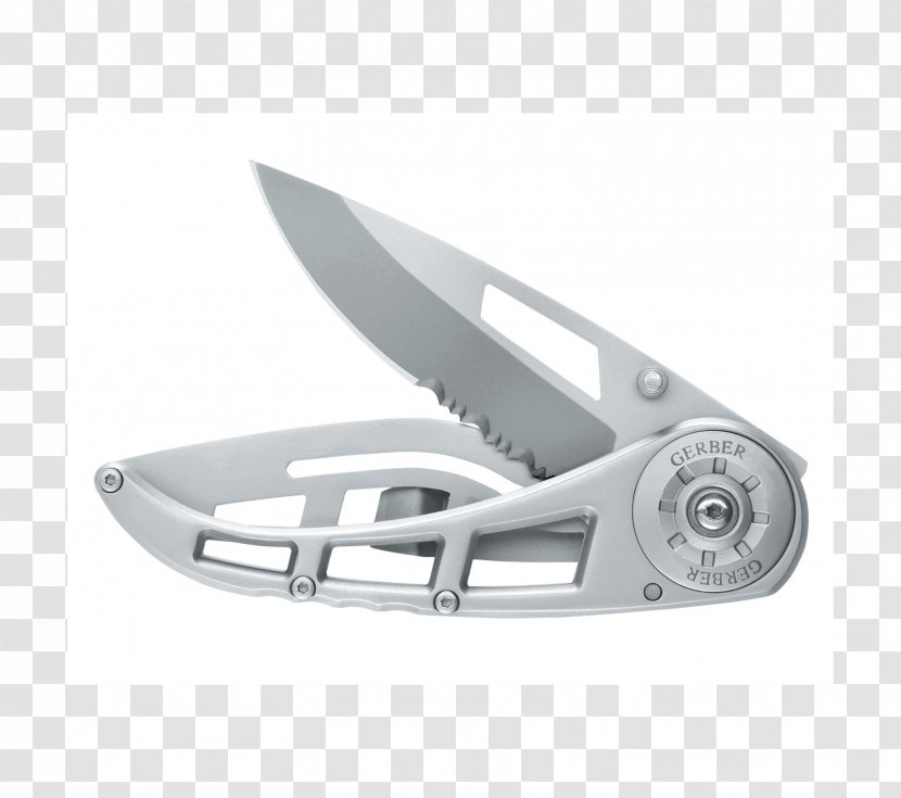 Pocketknife Gerber Gear Serrated Blade - Frame - Knife Transparent PNG