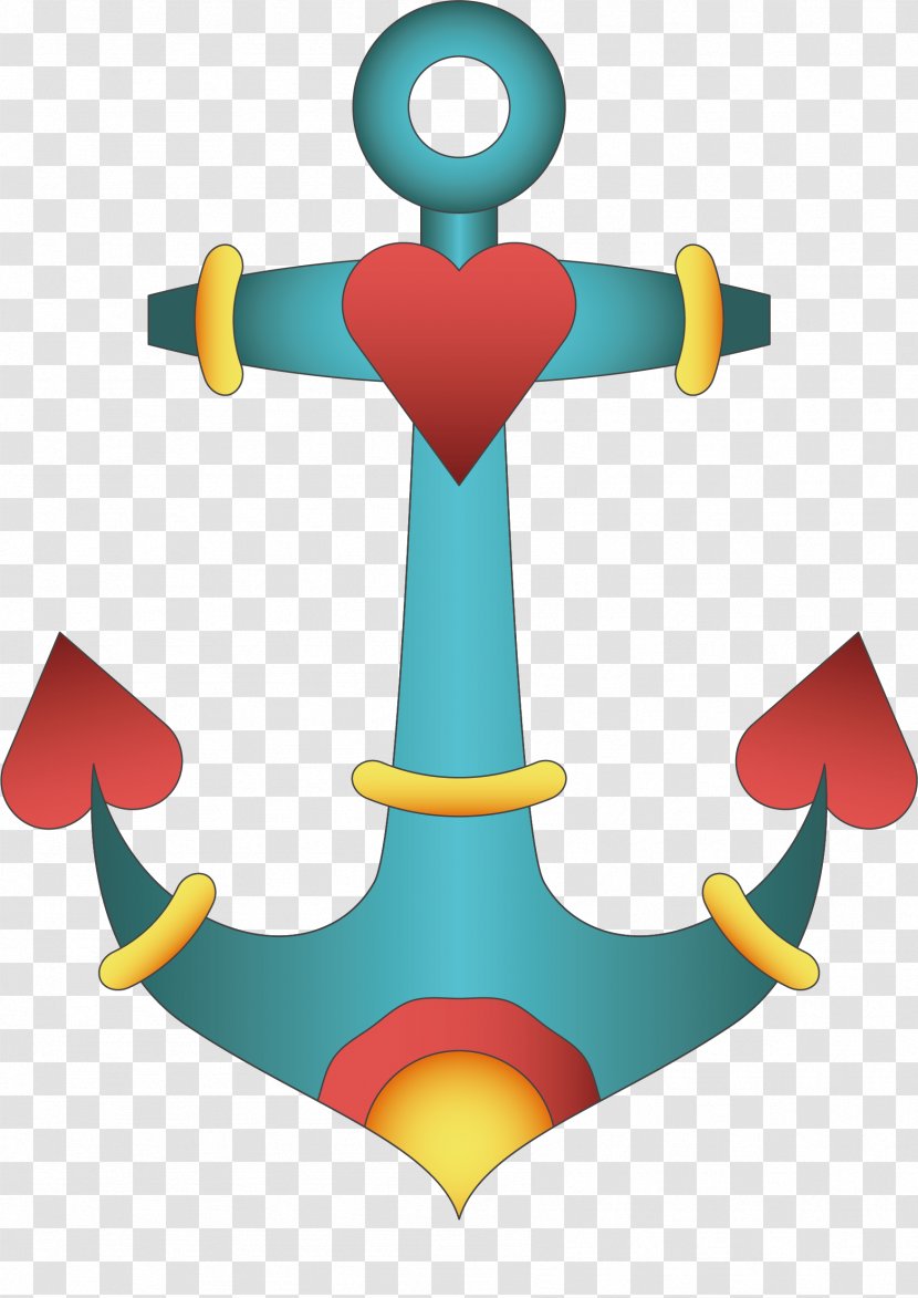 Anchor Drawing Ship Boat - Animation - Vector Hand-painted Blue Transparent PNG