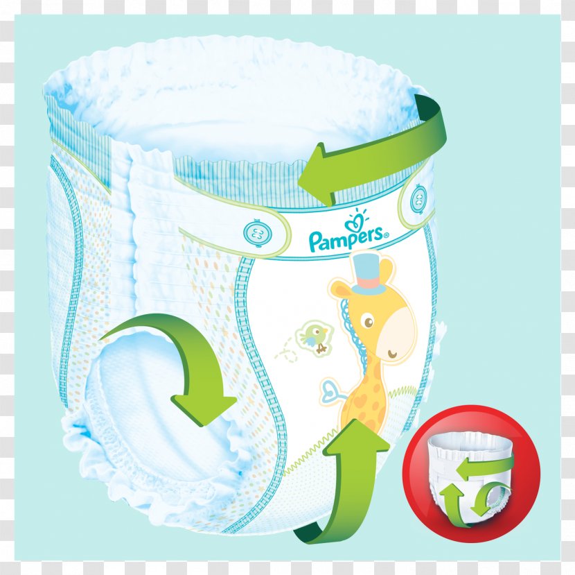 Diaper Pampers Baby-Dry Pants Baby Dry Size 5+ (Junior+) Value Pack 43 Nappies - Flower Transparent PNG