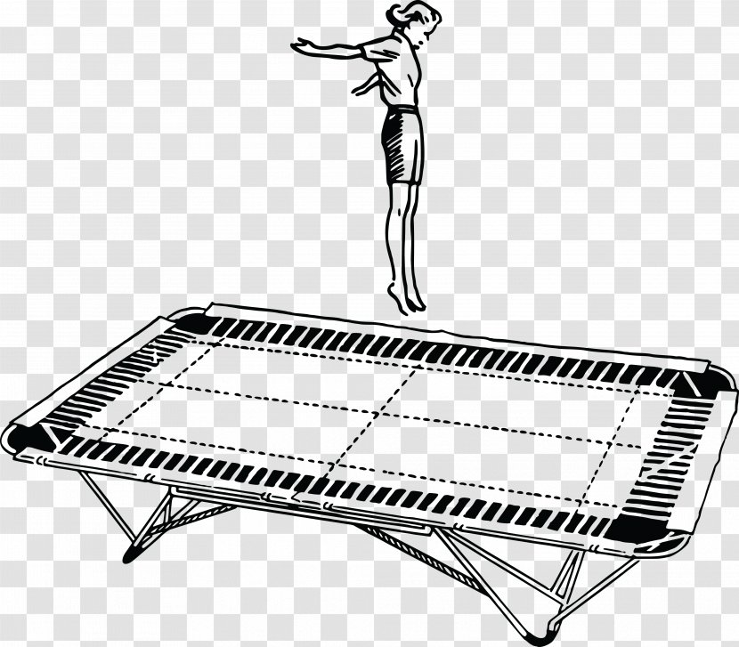 Trampoline Trampolining Jumping Clip Art - Royaltyfree Transparent PNG