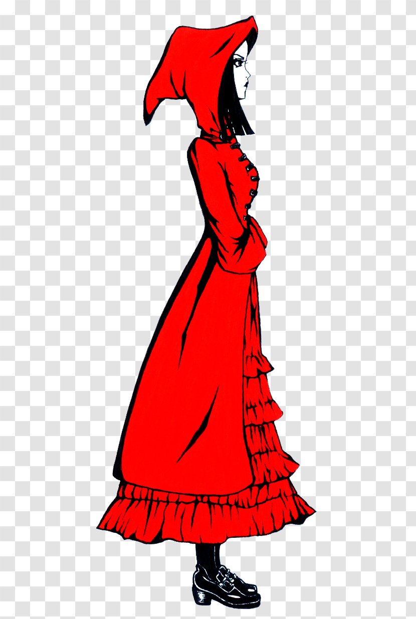 Little Red Riding Hood Clip Art Dress Costume Design - Cartoon Transparent PNG