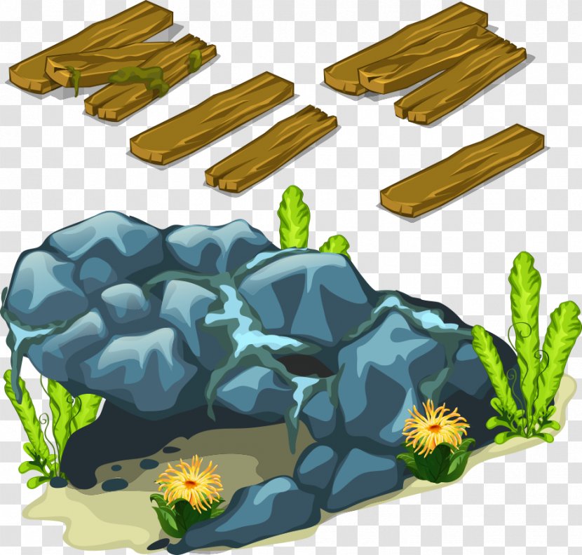 Cartoon Illustration - Rock - Vector And Wood Transparent PNG