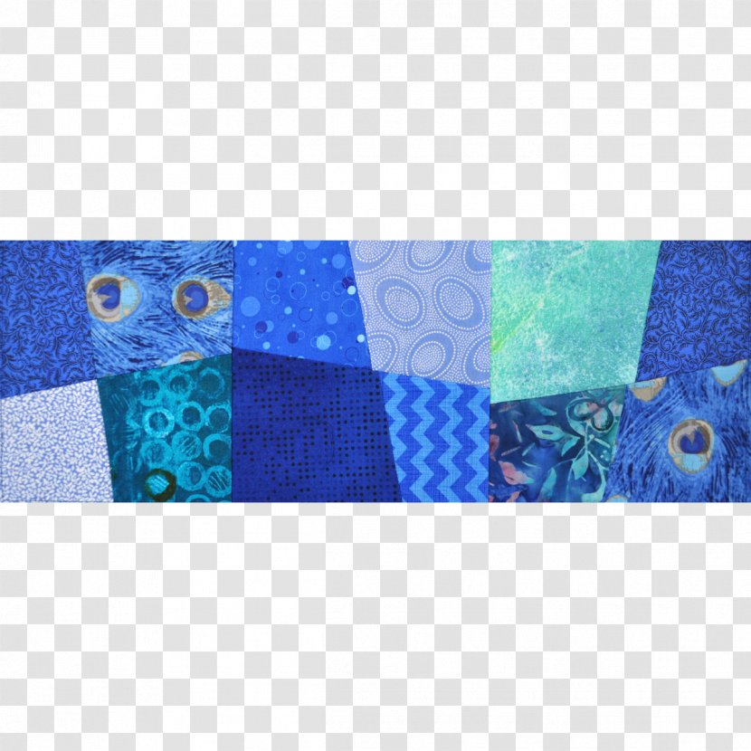 Patchwork Rectangle Turquoise Place Mats - Blue - Marianne Transparent PNG
