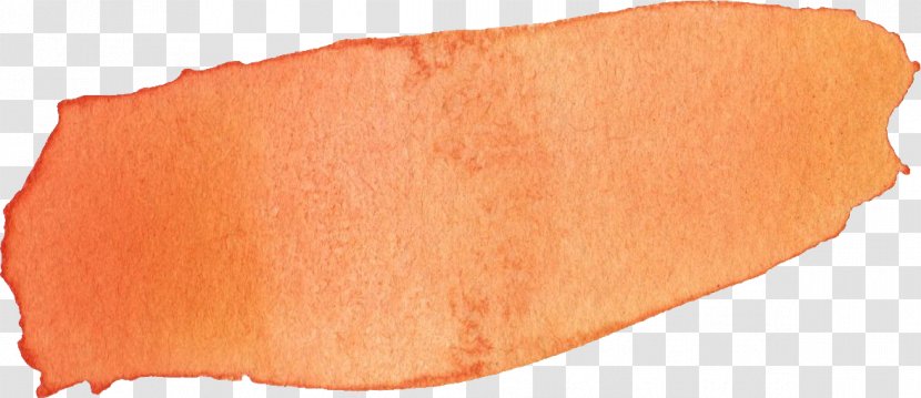 Peach - Orange - Watercolor Brush Transparent PNG