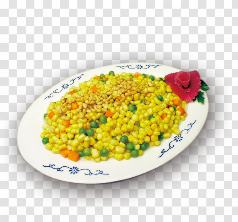 Vegetarian Cuisine Couscous Maize Pine Nut - Corn Transparent PNG