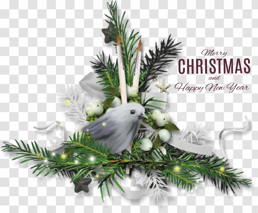 Merry Christmas Happy New Year Transparent PNG