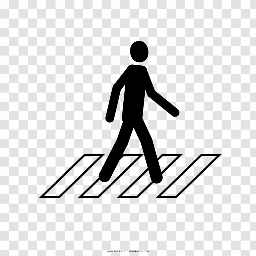 Drawing Pedestrian Crossing Coloring Book - Human Behavior - Faixa Transparent PNG