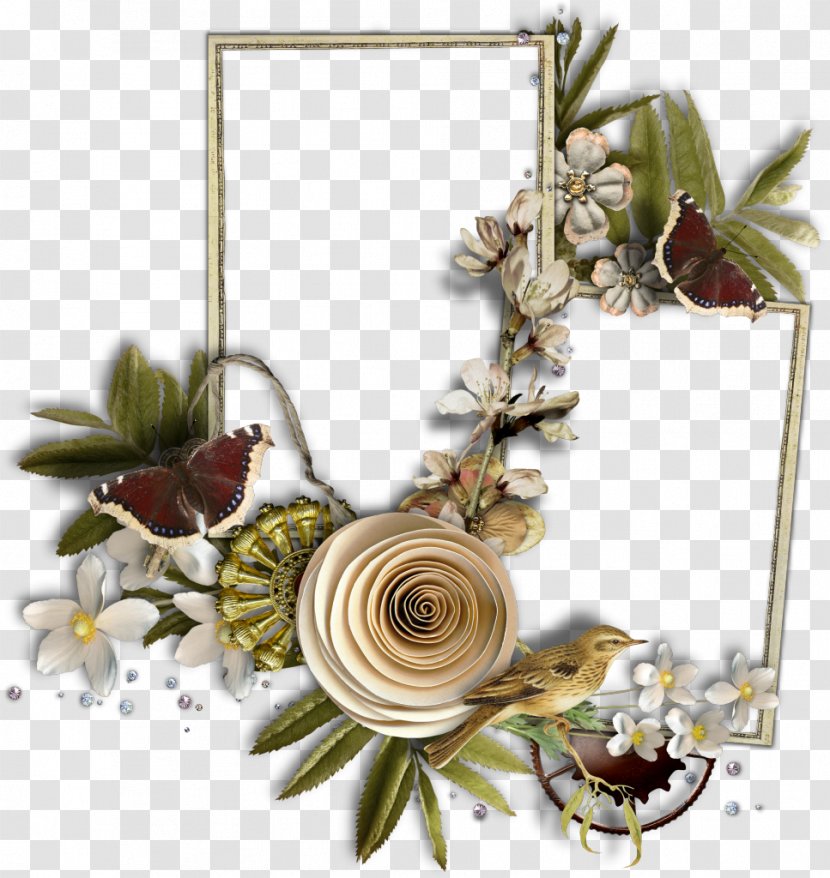Flower Floral Design - Garden Roses - Hand-painted Picture Frame Transparent PNG