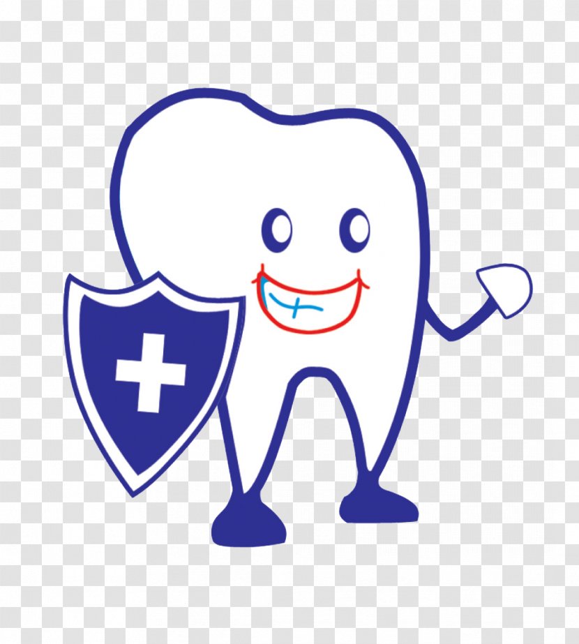 Tooth Dentistry Dental Calculus Cartoon - Heart - Protect Teeth Transparent PNG