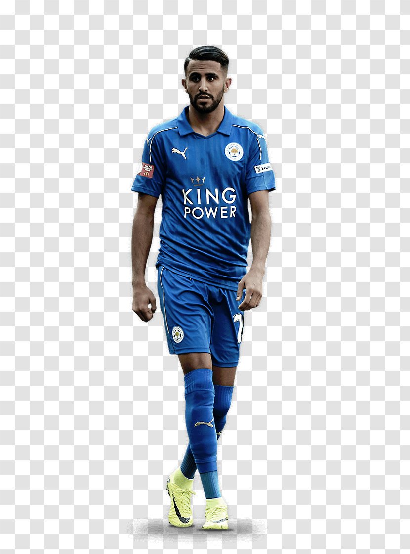 Riyad Mahrez Leicester City F.C. FA Community Shield Premier League Manchester - Sleeve - Piqué Transparent PNG