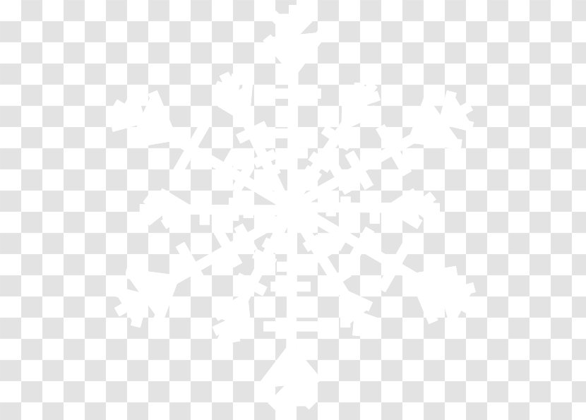 Symmetry Line Point Black And White Pattern - Snowflake Image Transparent PNG