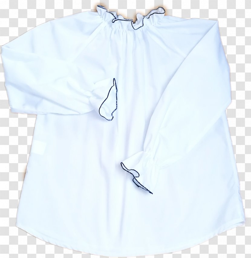 Blouse Collar Shoulder Button Sleeve - Outerwear Transparent PNG
