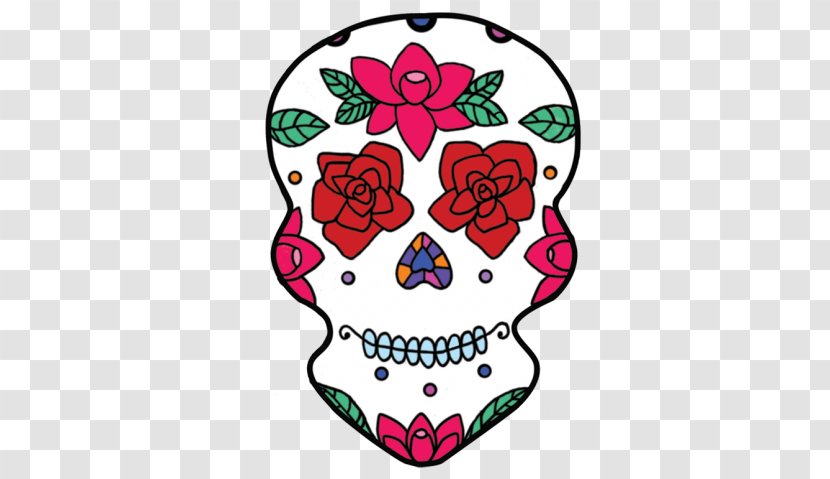 Calavera Day Of The Dead Skull Clip Art - Heart Transparent PNG