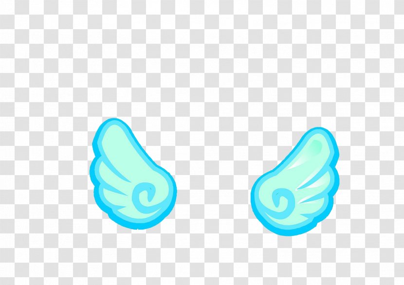 Blue Wing Angel - Text - Wings Transparent PNG