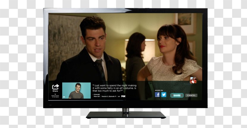 LCD Television Computer Monitors Second Screen Interactive - Samba Tv - Social Transparent PNG