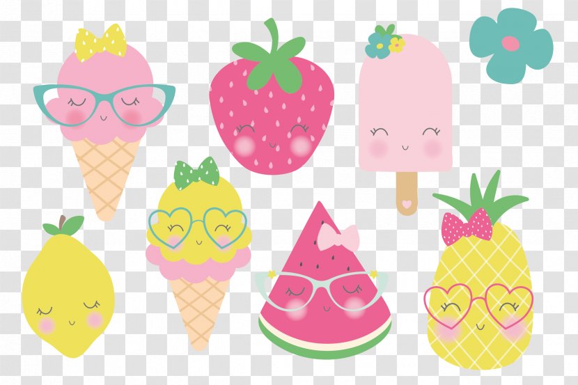 Tutti Frutti Clip Art Pineapple Fruit Ice Cream Transparent PNG
