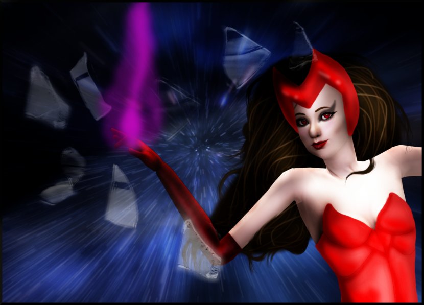 Darkness Desktop Wallpaper Computer Graphics Work Of Art Character - Heart - Scarlet Witch Transparent PNG
