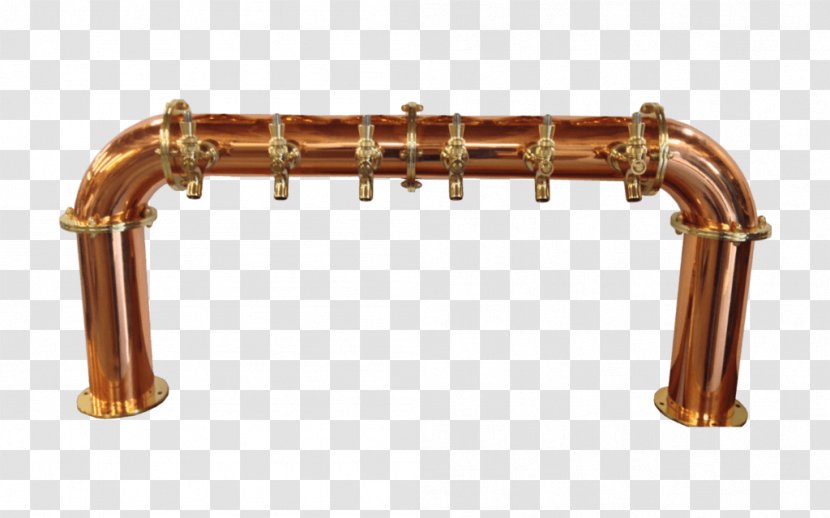 Copper Beer Tap Draught Tower Transparent PNG