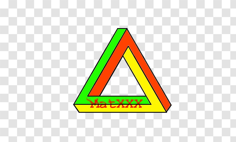 Penrose Triangle Impossible Object Logo Transparent PNG