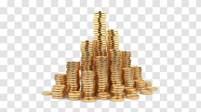 Gold Coin Stock Photography Stack - Pawnbroker - Golden Coins Transparent PNG
