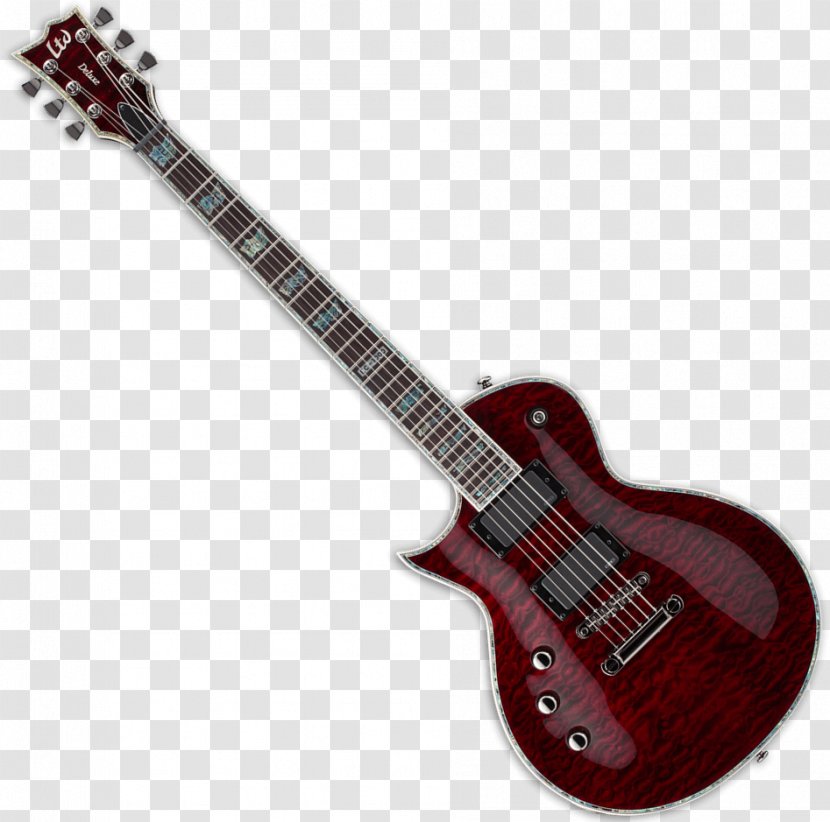 ESP LTD EC-1000 Gibson Les Paul Guitars Electric Guitar - Acoustic Transparent PNG