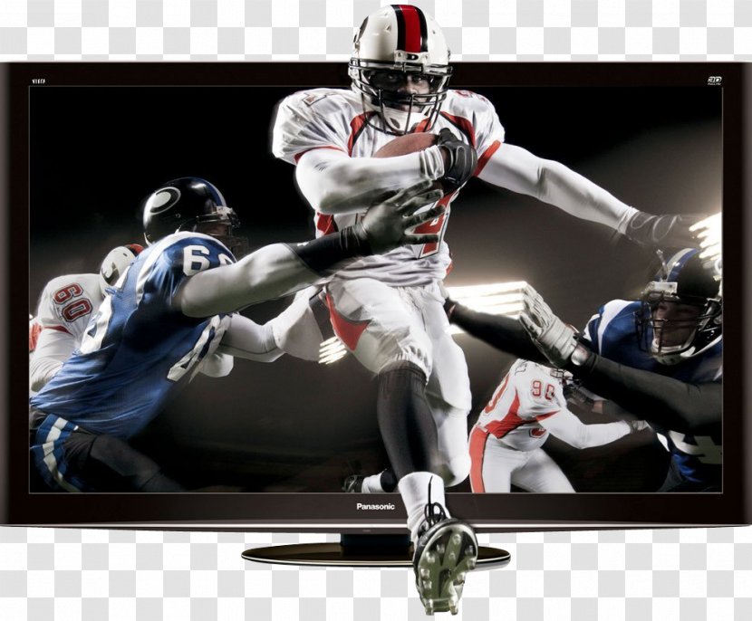 Plasma Display Panasonic High-definition Television 1080p LED-backlit LCD - Highdefinition - American Football Team Transparent PNG
