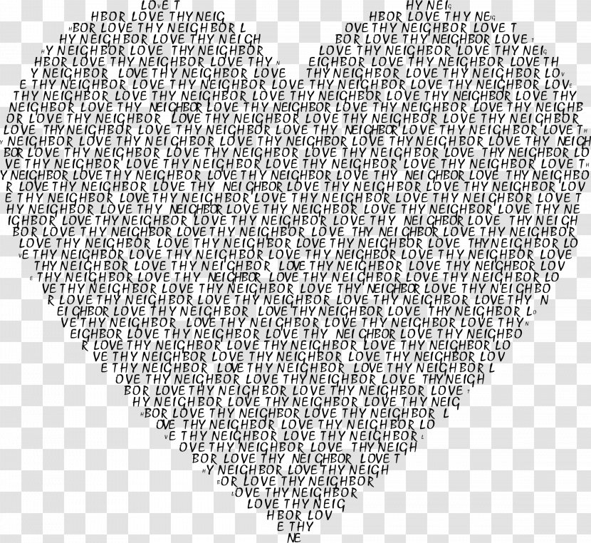 Heart Love Symbol Clip Art - Silhouette - Neighbor Transparent PNG