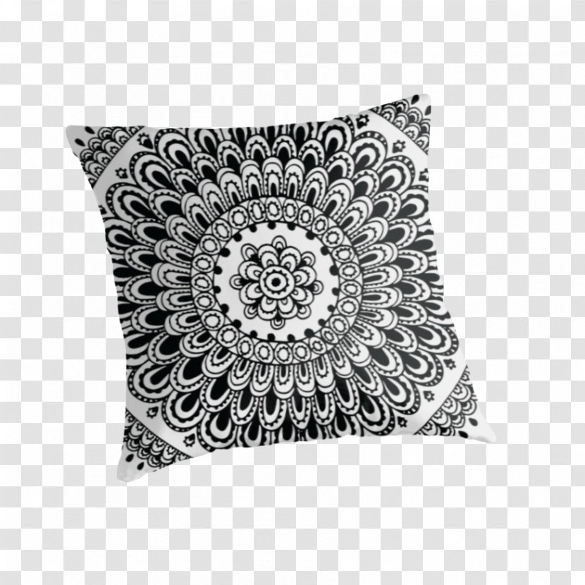 Throw Pillows Cushion White Redbubble Mandala - Red Transparent PNG