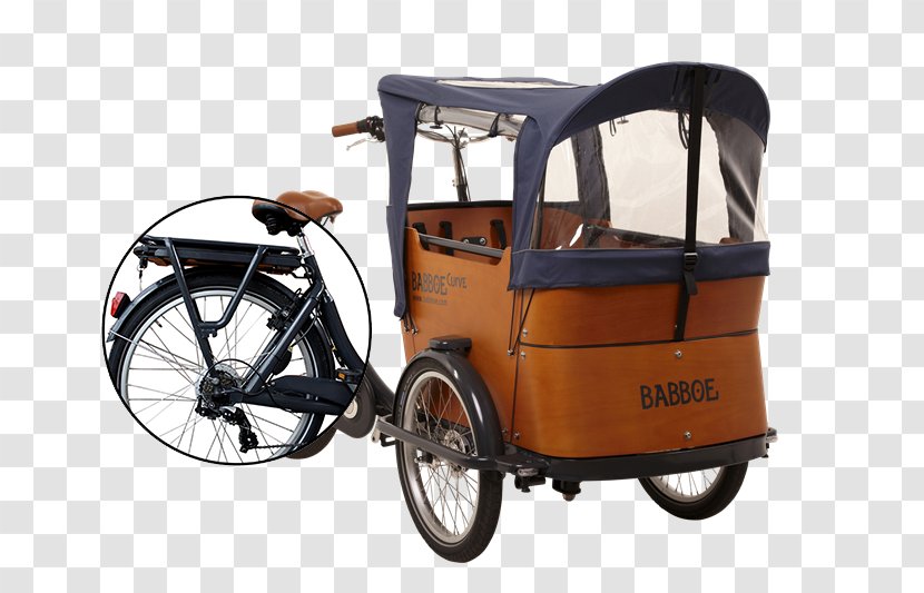 Freight Bicycle Babboe Bakfiets Electric - Motor Vehicle Transparent PNG