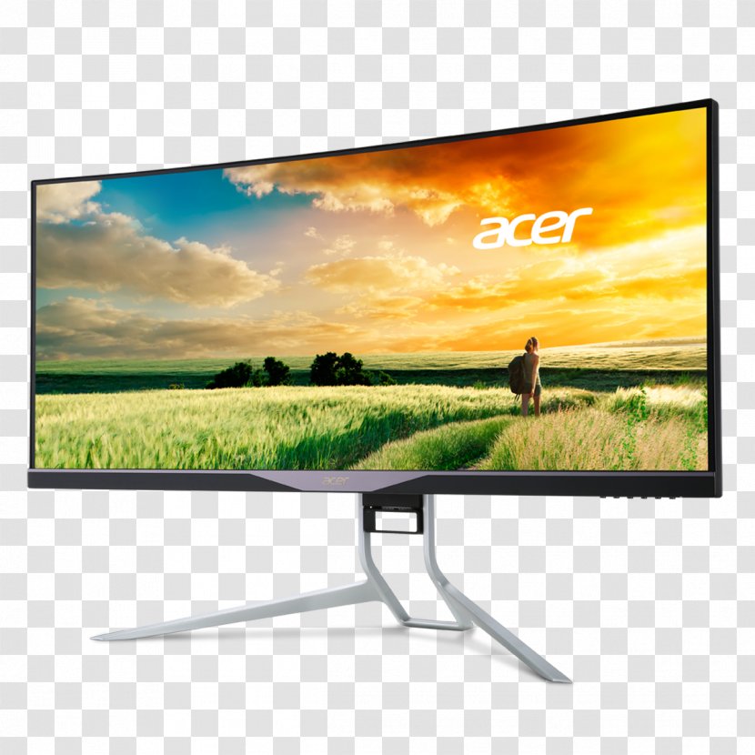 Predator X34 Curved Gaming Monitor Computer Monitors Acer Aspire IPS Panel 21:9 Aspect Ratio - Xr341ck Transparent PNG