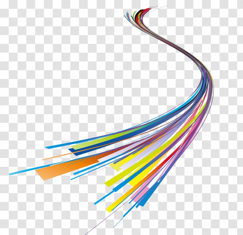 Color - Technology - Colored Lines Transparent PNG