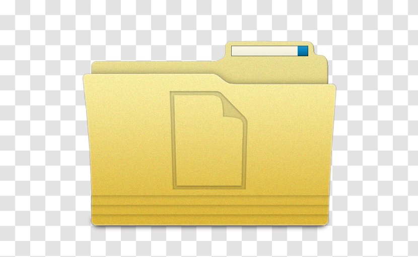 Material Rectangle Yellow - Directory - Folders Documents Folder Transparent PNG