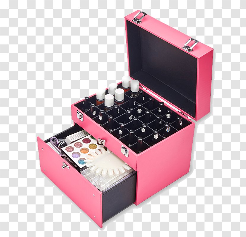 Box Pink Cosmetics Make-up - Case - Nail Make-Up Transparent PNG