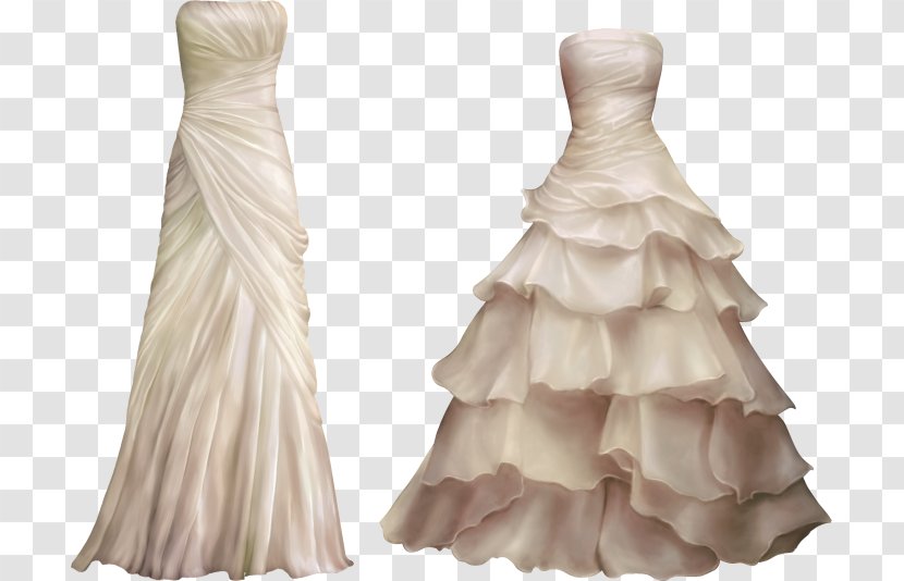 Wedding Dress Bride Clip Art - White Transparent PNG