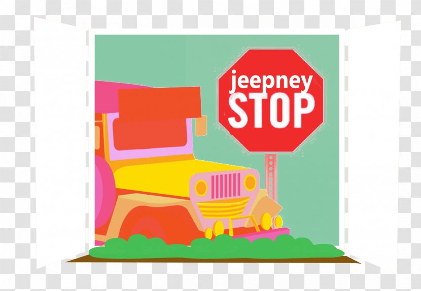 Area Cartoon Rectangle - Jeepney Transparent PNG