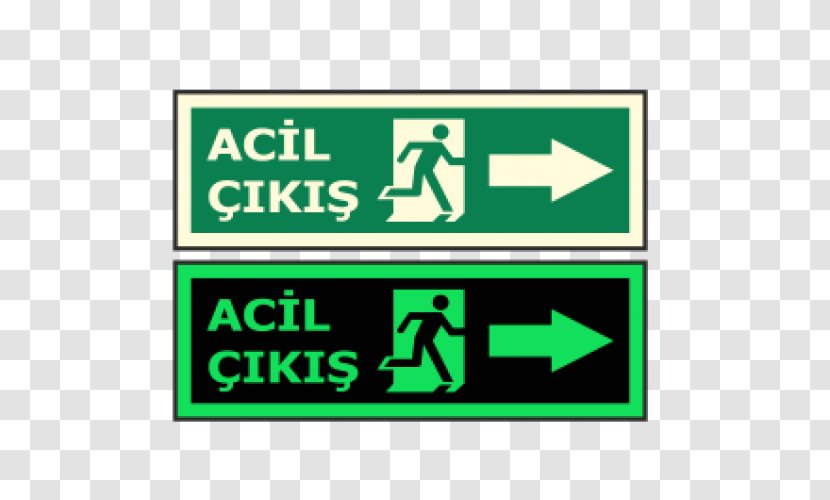 Emergency Exit Sticker Sign Adhesive Tape - Polyvinyl Chloride - Trafik Transparent PNG