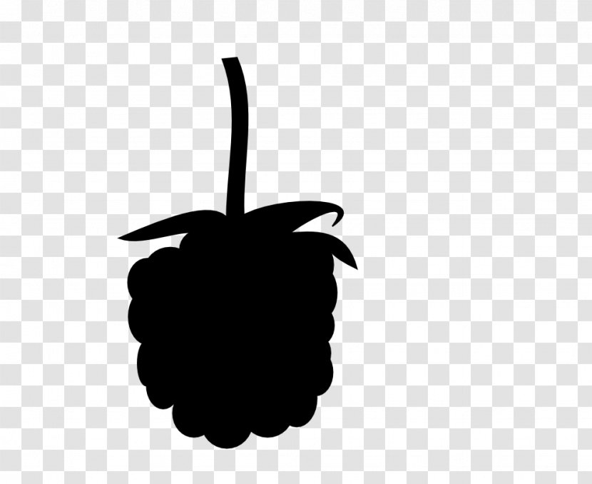 Clip Art Line Silhouette Fruit Leaf - Black M - Logo Transparent PNG