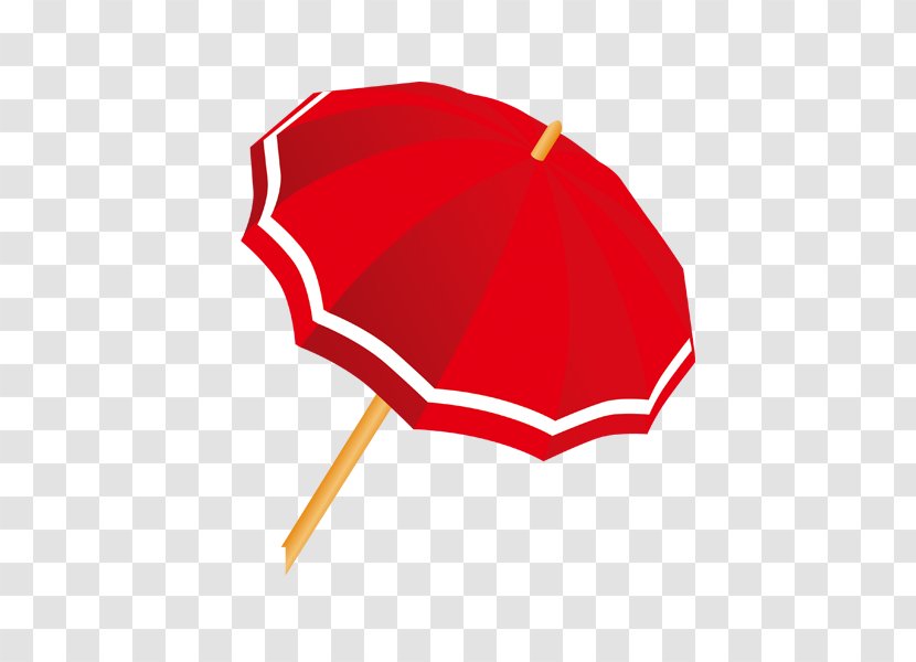 Umbrella Red Designer Clip Art - Parasol Transparent PNG