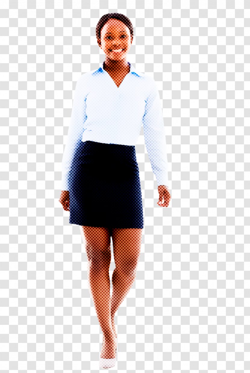 Clothing White Blue Standing Uniform - Formal Wear Waist Transparent PNG